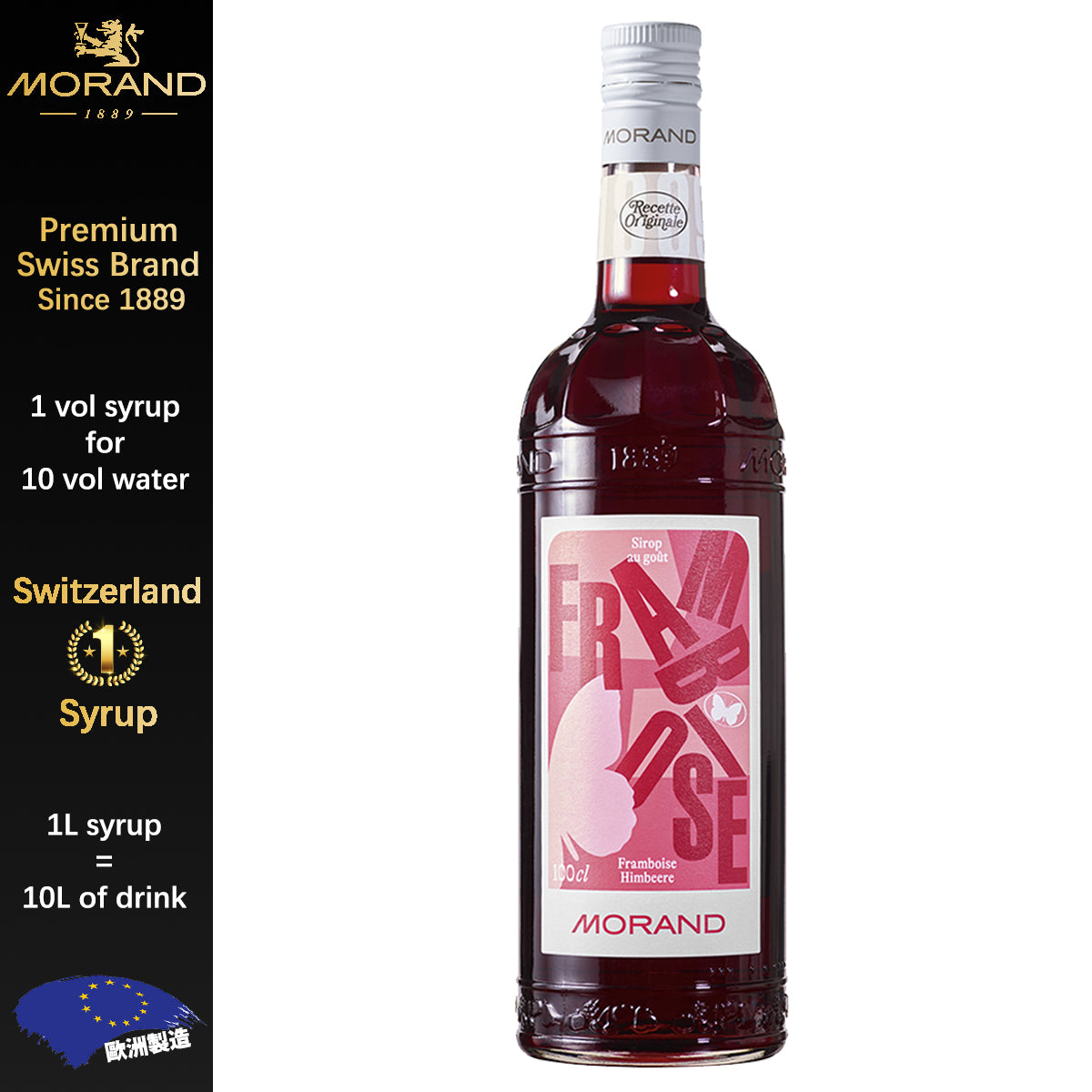 Raspberry Flavored Syrup, Raspberry Syrup with Natural Flavors, Swiss ...